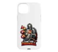 Carcasa para iPhone 15 Plus Cyber Sentinel Knight Protegiendo tu ámbito Digital