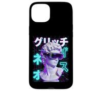 Carcasa para iPhone 15 Plus Cyberpunk Vaporwave David VR Gafas Japonesas Glitch