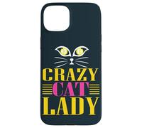 Carcasa para iPhone 15 Plus Dama de Gato, Loca Dama de Gato