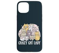 Carcasa para iPhone 15 Plus Dama de Gato, Loca Dama de Gato