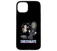Carcasa para iPhone 15 Plus Darts Chess Match Pawn 180 King Derrota Humor