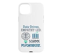 Carcasa para iPhone 15 Plus Data-Driven Empathy-Led School Psychologist Brain Graphic