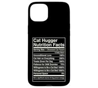 Carcasa para iPhone 15 Plus Datos nutricionales de Cat Hugger Funny Feline Lover Owner