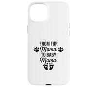 Carcasa para iPhone 15 Plus De Fur Mama To Baby Mama Funny Dog Mom Embarazo
