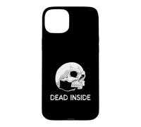 Carcasa para iPhone 15 Plus Dead Inside Tees Skull Heavy Band Rock Goth