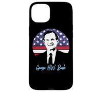 Carcasa para iPhone 15 Plus Día del Presidente George H.W. Bush 41er Presidente 1989-1993
