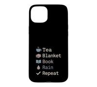 Carcasa para iPhone 15 Plus Día lluvioso Amante Acogedor Introvertido Sadcore Tormenta Nube
