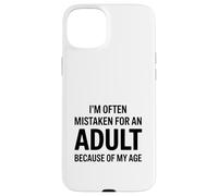 Carcasa para iPhone 15 Plus Dicho Gracioso Que a Menudo me confunden con un Adulto