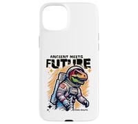 Carcasa para iPhone 15 Plus Dino Astronaut Ancient Rex Future Fusion Art Space Explorer