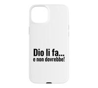 Carcasa para iPhone 15 Plus DIO li FA e Non dovrebbe Cita irónica Minimalista