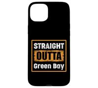 Carcasa para iPhone 15 Plus Directamente de Green Bay Wisconsin USA Retro Vintage Humor
