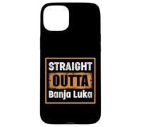 Carcasa para iPhone 15 Plus Directamente Outta Banja Luka Bosnia y Herzegovina Retro