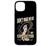 Carcasa para iPhone 15 Plus Director de música No me Hagas Usar mi Voz de Director