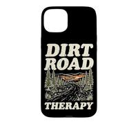 Carcasa para iPhone 15 Plus Dirt Road Therapy Bosque Al Aire Libre Senderismo Rutas Camping