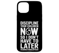 Carcasa para iPhone 15 Plus Disciplina Divertida Que Sus Hijos Dicen Oficial correccional