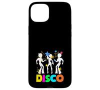 Carcasa para iPhone 15 Plus Disco de Patines Boombox Retro Vintage de Regreso a los 80