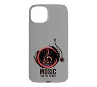 Carcasa para iPhone 15 Plus Disco de Vinilo Retro de música para el corazón
