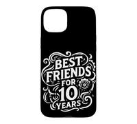 Carcasa para iPhone 15 Plus Diseño con Texto en alemán Beste Freunde Seit 10 Jahren Freundschaft