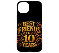 Carcasa para iPhone 15 Plus Diseño con Texto en alemán Beste Freunde Seit 10 Jahren Freundschaft