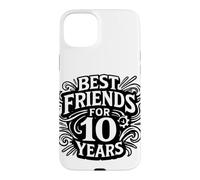 Carcasa para iPhone 15 Plus Diseño con Texto en alemán Beste Freunde Seit 10 Jahren Freundschaft