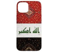 Carcasa para iPhone 15 Plus Diseño de Bandera de Irak, hogar de IRQ Bagdad, Orgullo iraquí, Amo a Irak