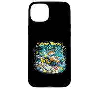 Carcasa para iPhone 15 Plus Diseño de Gato de teoría del Caos - Gato científico Nerd