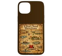 Carcasa para iPhone 15 Plus Diseño Divertido de papá I Don't Need Directions - Mapa
