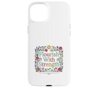 Carcasa para iPhone 15 Plus Diseño Floral Inspirador florece con Fuerza