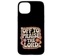 Carcasa para iPhone 15 Plus Diseño Retro de fe Cristiana Off To Praise The Lord