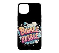 Carcasa para iPhone 15 Plus Disfraz de Emblema de Burbujas geniales