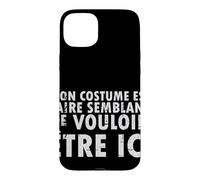 Carcasa para iPhone 15 Plus Disfraz de Halloween Mon EST Faire Semblant - Francés