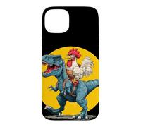 Carcasa para iPhone 15 Plus Disfraz de Pollo Best Friends para Amantes de los Dinosaurios