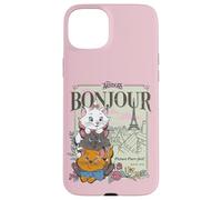 Carcasa para iPhone 15 Plus Disney The Aristocats Marie Toulouse & Berlioz Bonjour