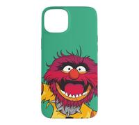 Carcasa para iPhone 15 Plus Disney The Muppets Animal Electric Mayhem Big Face Green