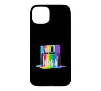 Carcasa para iPhone 15 Plus Disquete Retro de Pintura goteando