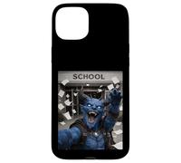 Carcasa para iPhone 15 Plus Divertida Selfie del último día de Clases de Blue Devil Durante Las Vacaciones de Verano