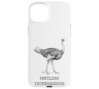 Carcasa para iPhone 15 Plus Divertido Avestruz sin Pantalones Thundergoose Nombre Animal Broma estúpida