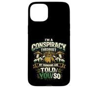 Carcasa para iPhone 15 Plus Divertido Diseño Retro para Teóricos de Conspiraciones