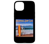 Carcasa para iPhone 15 Plus Divertido Esqueleto de Surf: Alcatraz Surf Club