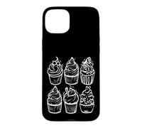 Carcasa para iPhone 15 Plus Divertido Hornear Delicioso Amante De Los Cupcakes
