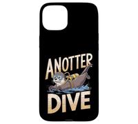 Carcasa para iPhone 15 Plus Divertido Juego de Palabras de Buceo Buceo - Anotter Dive