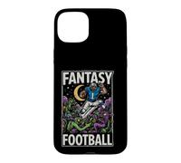 Carcasa para iPhone 15 Plus Divertido Jugador de fútbol de fantasía vence a los Monstruos Diciendo