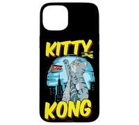 Carcasa para iPhone 15 Plus Divertido Kitty Kong Peluche Monstruo Gatito Gato Atigrado