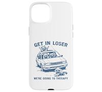 Carcasa para iPhone 15 Plus Divertido Mapache Entrar en Perdedor Vamos a Terapia sarcástica