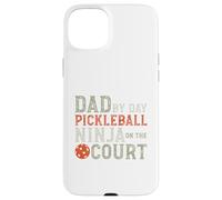 Carcasa para iPhone 15 Plus Divertido Pickleball Dad Pickleball Ninja para Hombre