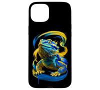 Carcasa para iPhone 15 Plus Dragón Barbudo Colorido Lagarto Reptil Exótico Gecko Iguana