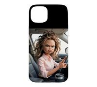 Carcasa para iPhone 15 Plus Driving To Work Meme Funny