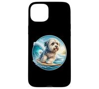 Carcasa para iPhone 15 Plus Dueño de un Perro Habanero Surfista Surfista Surfboard Rider Vintage