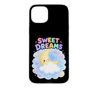 Carcasa para iPhone 15 Plus Dulces Sueños Lindos Pastel Luna Nube Noche Cielo Caramelos