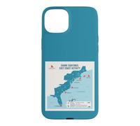 Carcasa para iPhone 15 Plus East Coast Shark Sightings Map